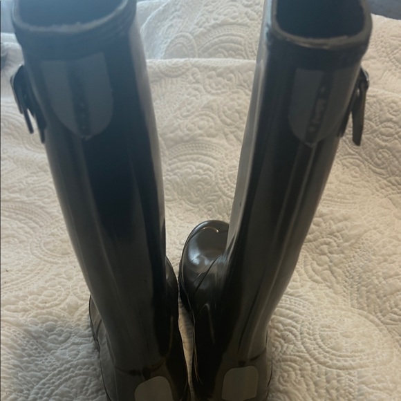 Black Tall Rain Boots - Picture 6 of 7